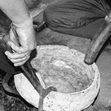 making of hand-hammered tibetan singing bowl