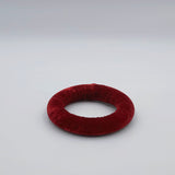 bordo velvet ring cushion for throat chakra singing bowl