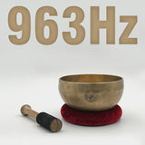 963hz solfeggio crown chakra handmade tibetan singing bowl