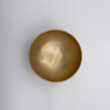 top view handmade tibetan singing bowl, matt finish