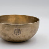 handmade matt finish heart chakra singing bowl
