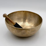 sacral chakra tiebtan singing bowl and suede mallet