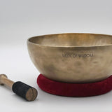 Music Of Wisdom handmade singing bowl with cushion and mallet