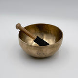 handmade throat chakra tibetan singing bowl with mallet