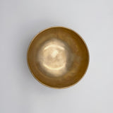 matt finish tibetan singing bowl, top view