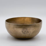 throat chakra hand-hammered tibetan singing bowl