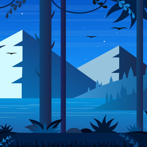 Calming meditation music with rain sounds.