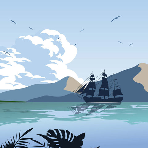 Uplifting morning meditation music with ocean wave sounds.