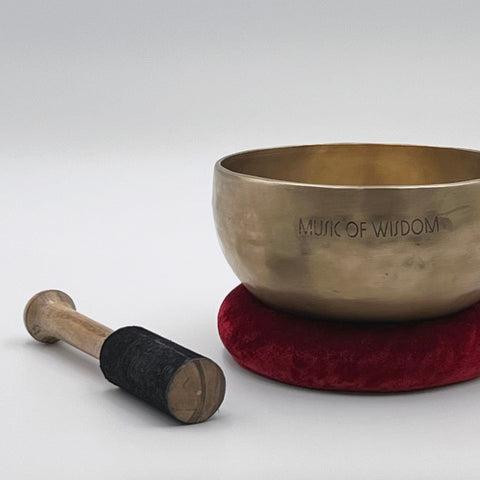 Tibetan Singing Bowl Set — Handmade Meditation Sound Bowl for Yoga, Chakra Healing, Mindfulness, & Stress Relief