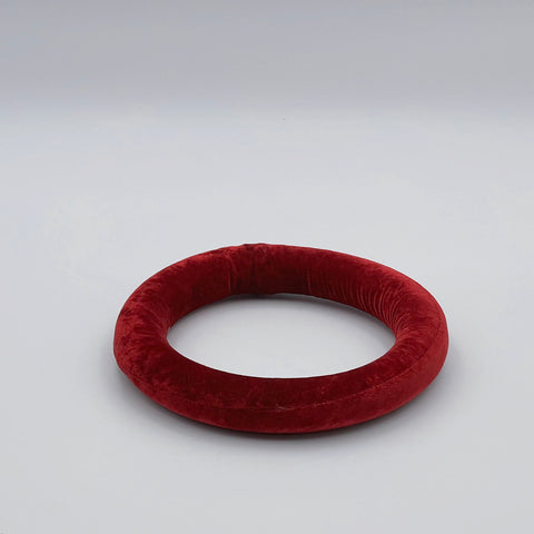 velvet bordo ring cushion for solar plexus chakra singing bowl