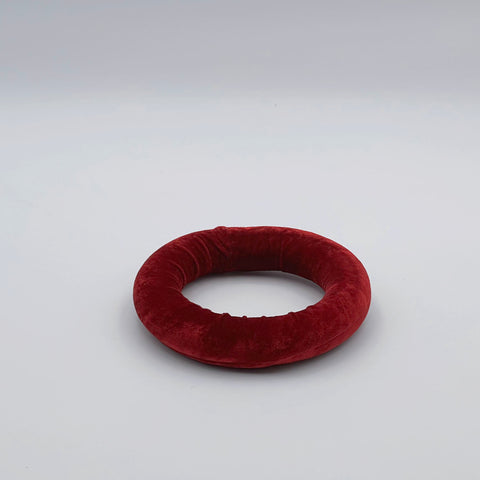velvet bordo ring cushion for third eye chakra singing bowl