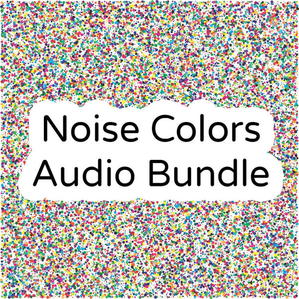 Brown noise, pink noise, white noise audio recording royalty free download