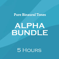 Pure binaural tones - alpha waves bundle. Royalty free download