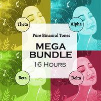 Pure binaural tones - mega bundle. Royalty free download
