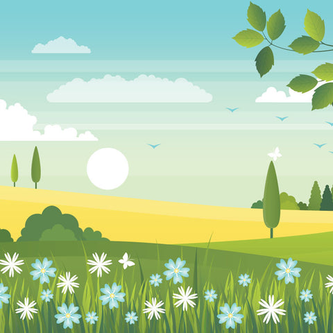 Positive morning meditation music with piano, flute, and rain sounds.